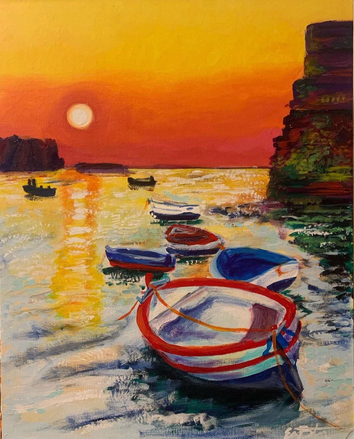 Boats at Sunset